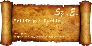 Szilágyi Evelin névjegykártya