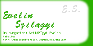evelin szilagyi business card